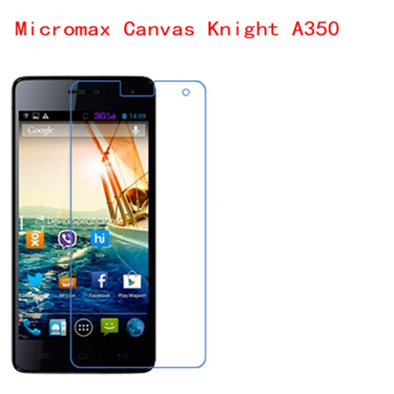 

5 Pcs Ultra Thin Clear HD LCD Screen Guard Protector Film With Cleaning Cloth Film For Micromax Canvas Knight A350.