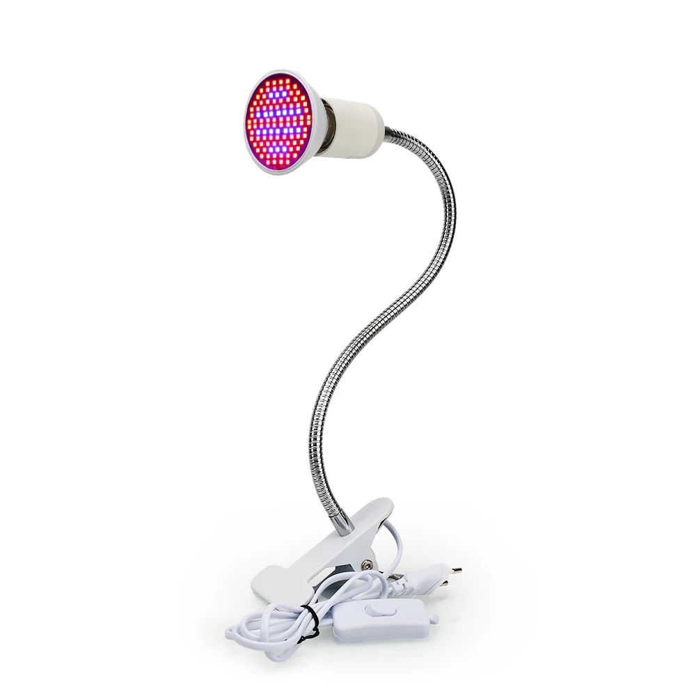 Multiple LEDs Growing Lamp Flexible Gooseneck Desk Clip Holder Led Grow