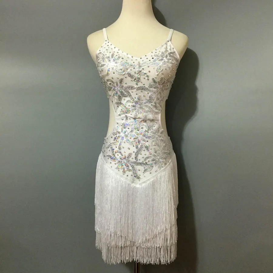 Discount!! New style latin dance costume sexy embroidery latin dance