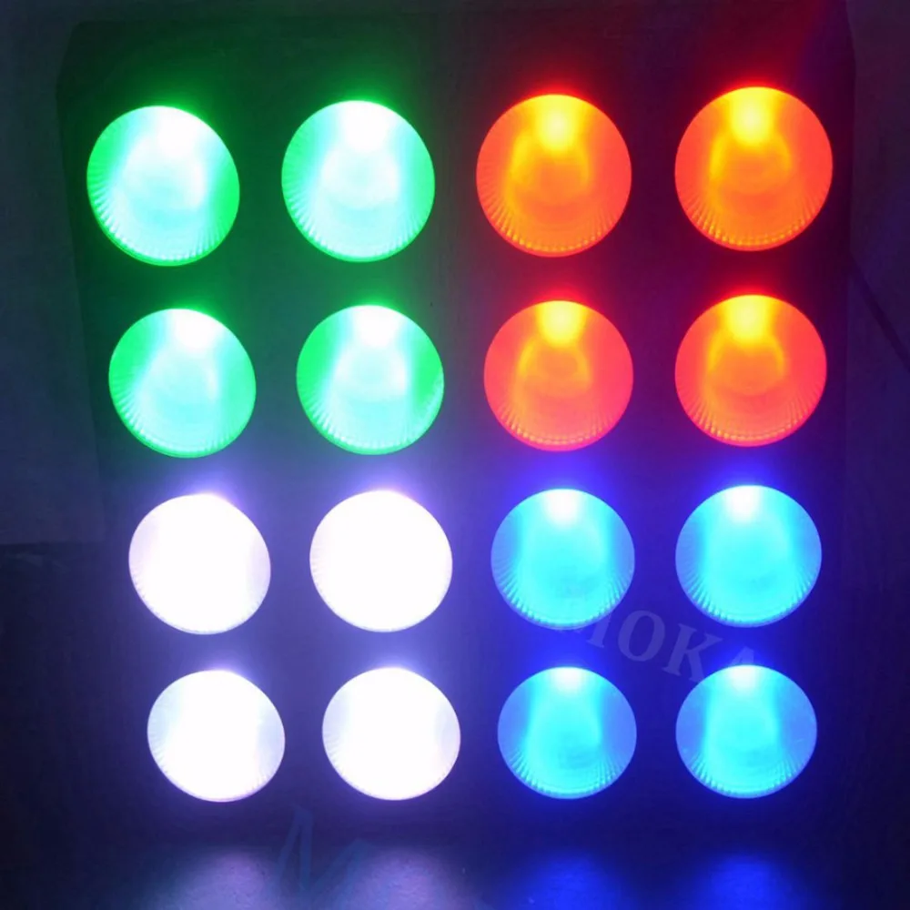 

6pcs/lot Disco Light 16 Head 30W RGB LED Pixel Panel Blinder Matrix Wash