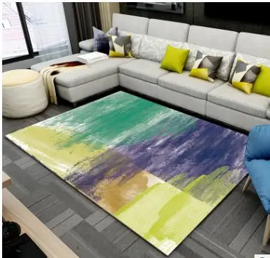 Liu arte alfombra para sala de estar simple dormitorio moderno Sala
