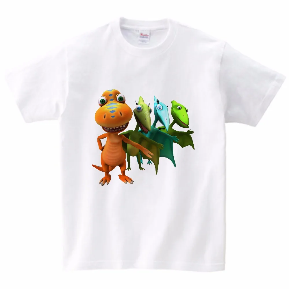 

Little Tyrannosaurus Bardi print T-shirt children's summer T-shirt boy's favorite Dinosaur Train short sleeved costume 3T-8T MJ