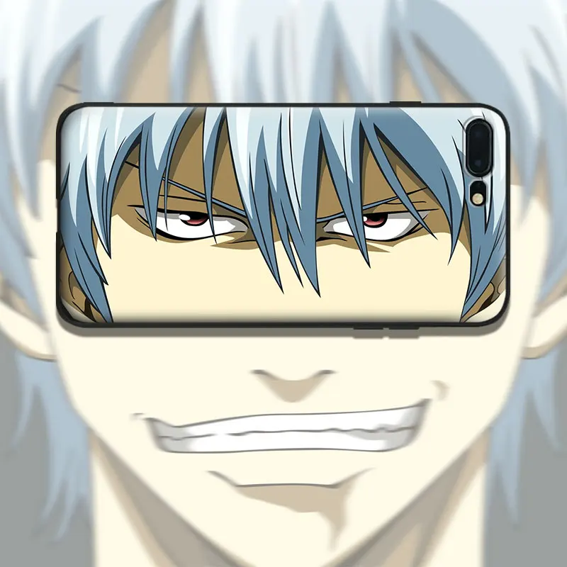 

GINTAMA Gintoki Sakata For Apple IPhone X 8Plus 8 7Plus 7 6SPlus 6s 6Plus 6 Se 5s 5 Soft Silicone Tpu Phone Case Shell Cover