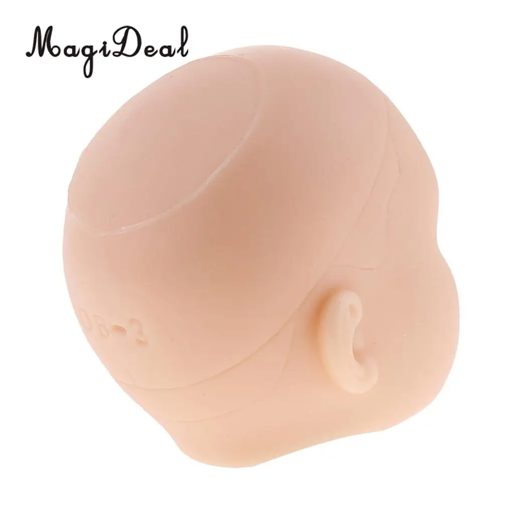 MagiDeal 1:6 Scale Vinyl Action Figure Doll Head Reference Sculpting Makeup Practice for Dolls Model Children Toy General Skin