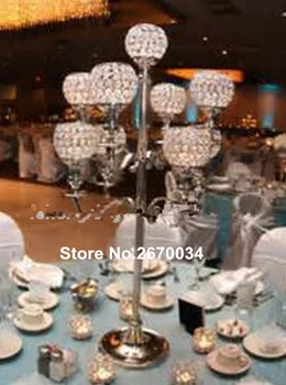 

about 20 days sent out order )Crystal wedding crystal beads aisle pillar flower stand candlle holder for weddings decor