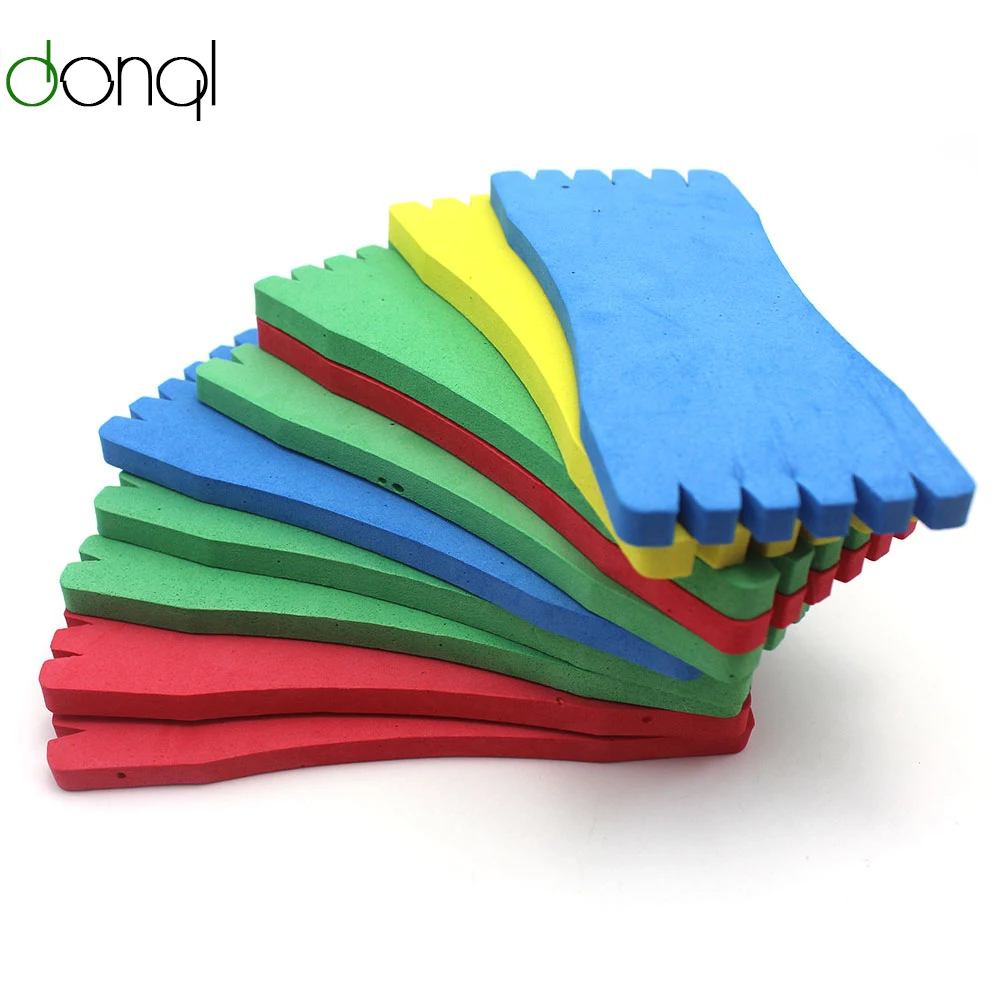 

10pcs/lot Fishing line winding plate Foam Line Board Carp Fishing Lure Trace Wire Leader Swivel tool Random Color 7*18cm