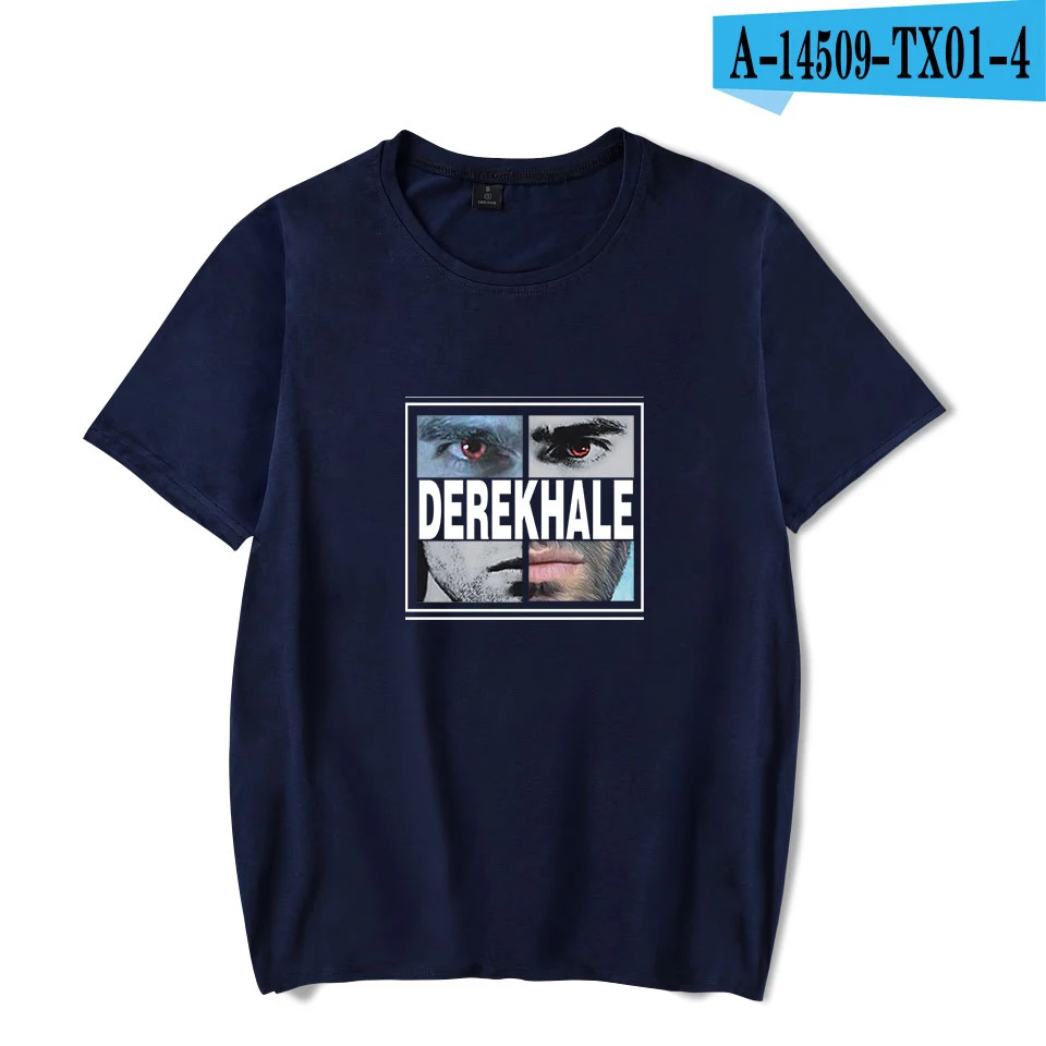 Женская футболка Derek Hale, Подростковая Футболка с волком, одежда, Малиново-красный, футболка с коротким рукавом Ajax 2010, женская футболка больших размеров - Цвет: Navy