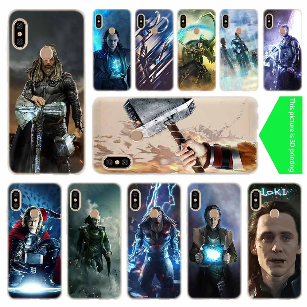 

Thor Marvel Loki cover soft Silicone TPU Case For Xiaomi Redmi 3 4X 4a 5 Plus 7a 5a S2 6a 6 Note 5 6 4 7 5 K20 Pro