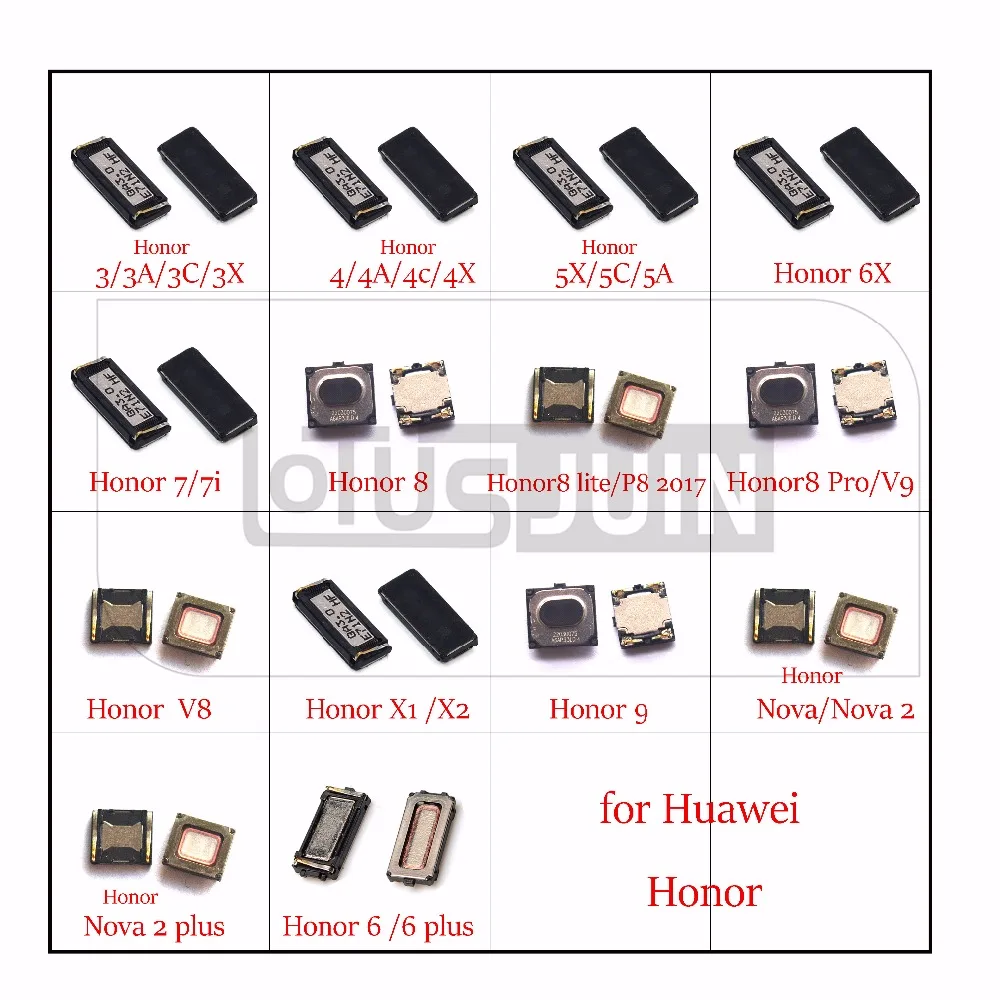 2x наушники Динамик для huawei Honor 3 3A 3C 3X4 4A 4C 4X 5A 5C 5X6 6 plus 7 7i 7X8 9 lite рro V9 V8 Nova 2 plus X1 X2