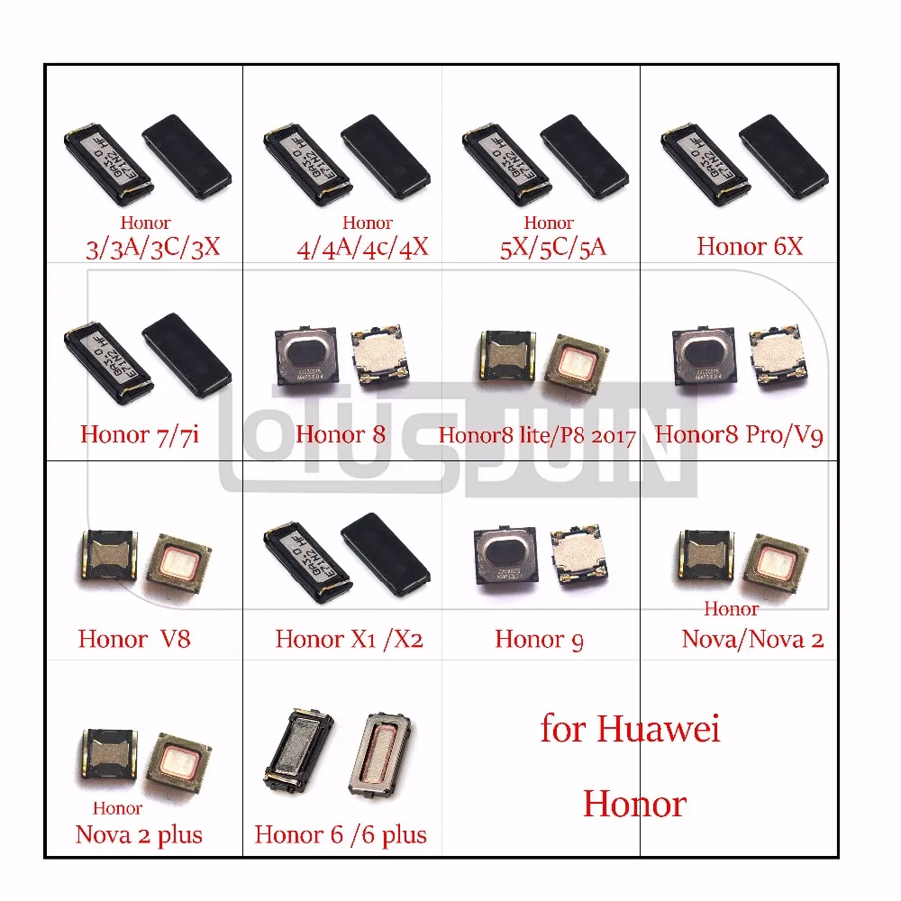 

2x earpiece Ear Speaker for Huawei Honor 3 3A 3C 3X 4 4A 4C 4X 5A 5C 5X 6 6 plus 7 7i 7X 8 9 lite Pro V9 V8 Nova 2 plus X1 X2