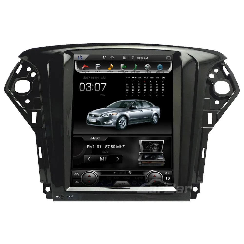 Sale 10.4" Vertical Screen 1024*768 Android Car DVD GPS Navigation Radio Player for Ford Mondeo 2009 2010 2011  RAM 2GB Quad Core 2