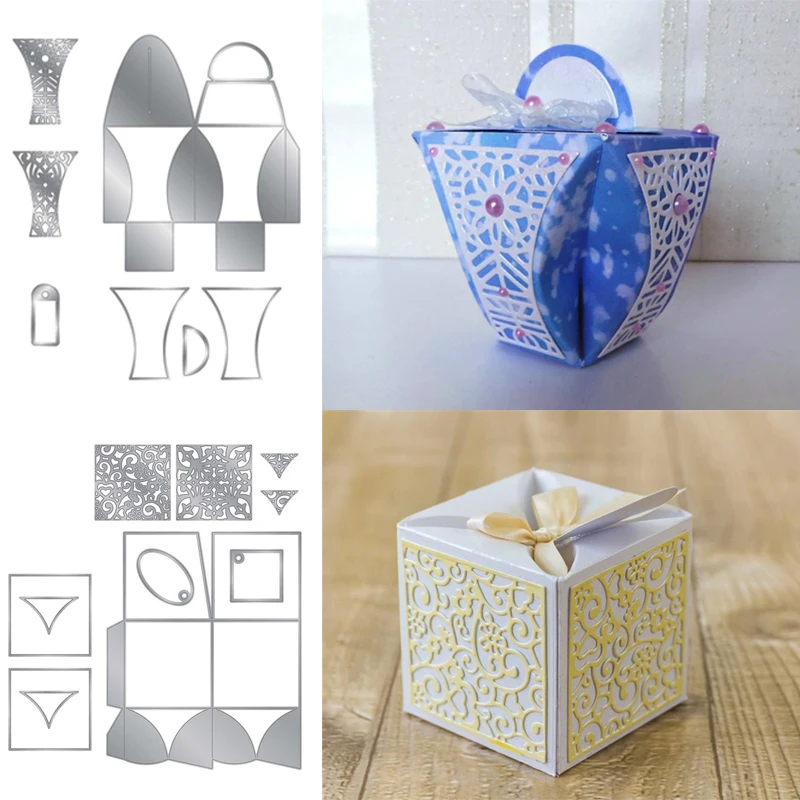 

Christams 3D Candy Box Metal Cutting Dies for Scrapbooking DIY Album Paper Cards Craft Decorative Embossing Stencils New Dies