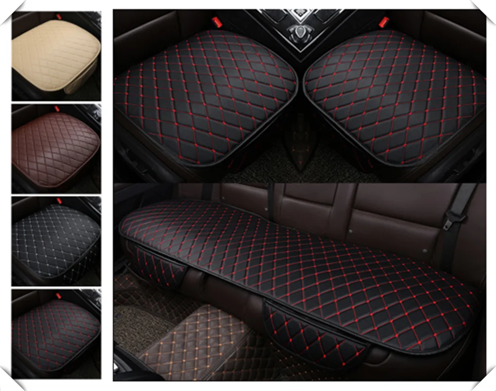 

Universal Leather Car Seat Cover Cushion Front Rear Backseat for Kia Soul Forte5 Cadenza Telluride Pro Venga
