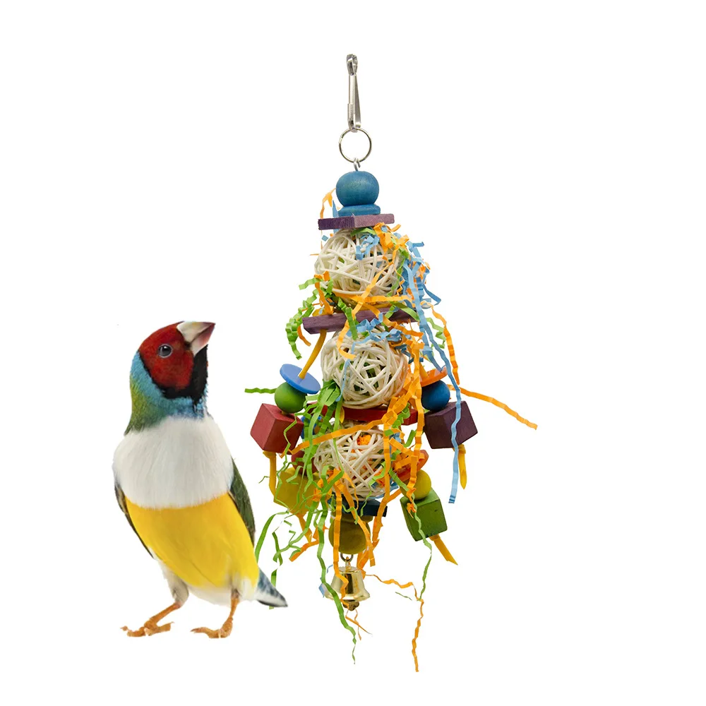 Traumdeutung Bird Toys For Parrot Conure Accessories Bell And Budgie Parakeet Toy Supplies Cage