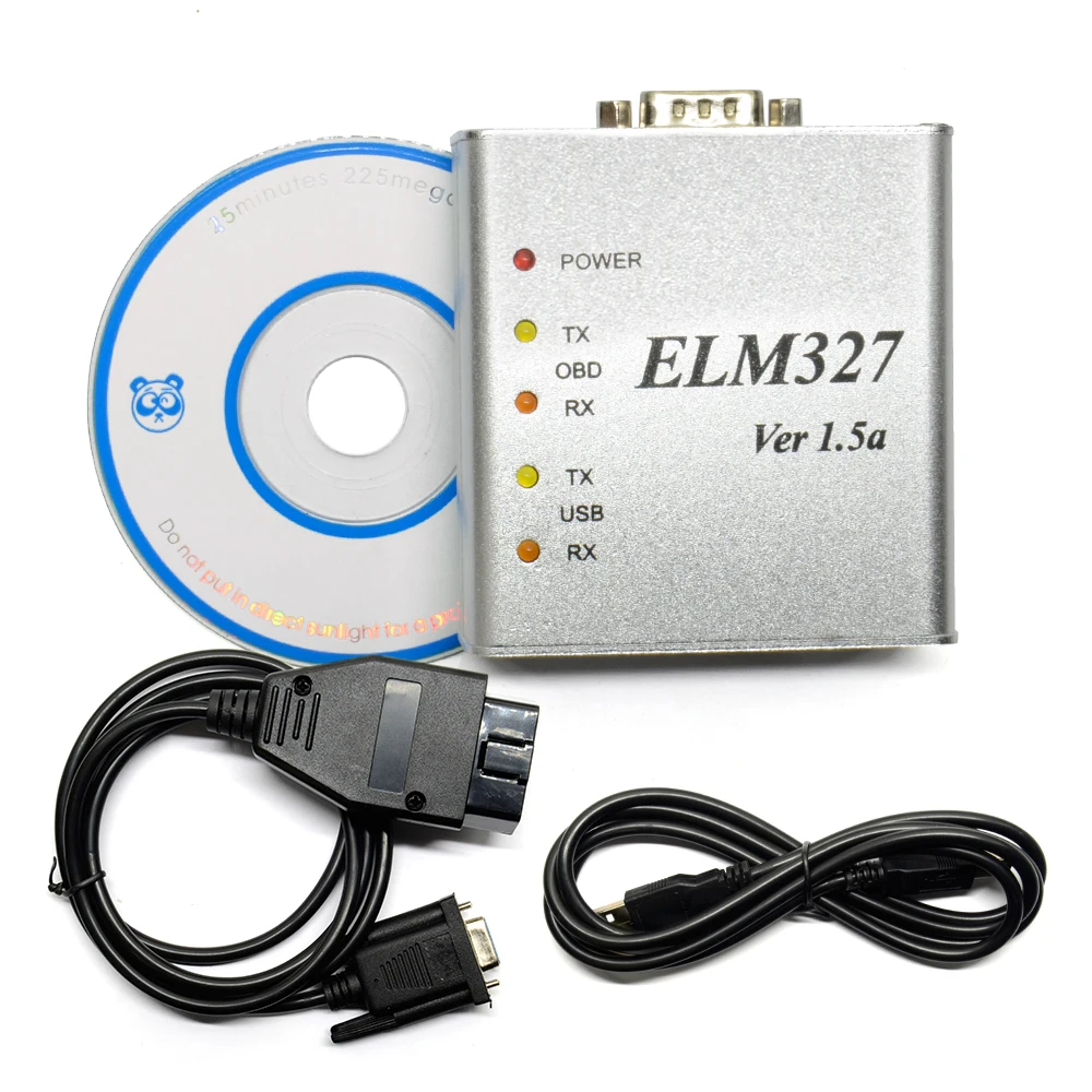 ELM327 USB металлический алюминиевый ELM 327 металлический чехол Elm 327 USB V1.5/V1.5a Поддержка всех OBD2 OBDII протоколов автомобильный диагностический сканер