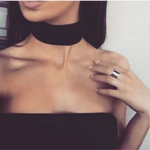 Summer Newest fashion jewelry accessories wide black lace Tattoo choker necklace for couple lovers' N145 lace wide adjustable choker necklace
