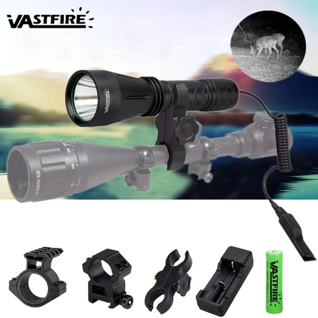 400 Yard Scope Flashlight Night Lamp Mount hunting Air Torch