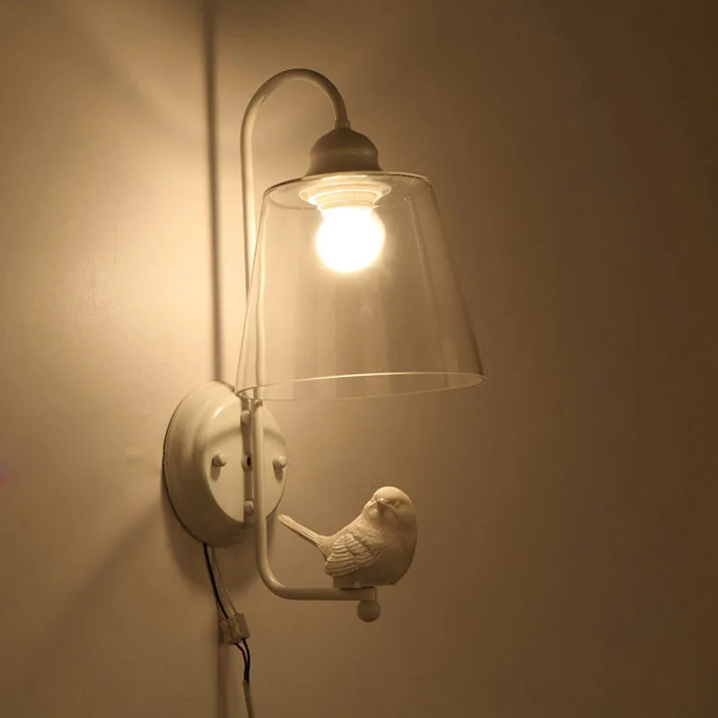 Современный настенный светильник из прозрачного стекла E27 110 240 В|white wall lamp|wall lampstair