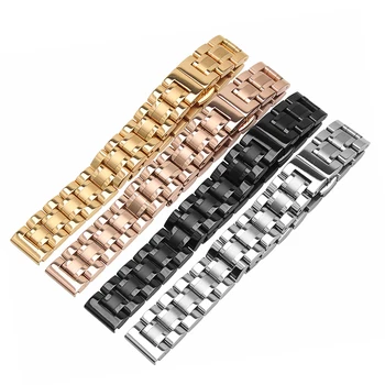 

high quality stainless steel replacement strap for L2 brand Wrist band with butterfly clasp