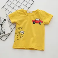 Cartoon Car Baby Boys T-Shirts Summer Baby Short Sleeve Tops Fashion Baby Boy's Clothing Kids T-shirts for Boys 3