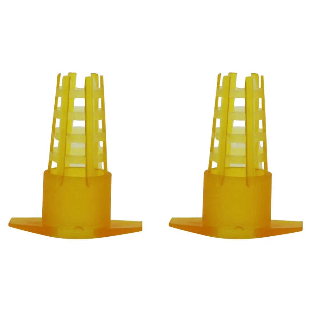 Bee Queen Cages Plastic Bee Queen Cage Protective Cover Cell Protector Cages Beekeeping Queen Rearing Beekeeping Equipment 50 Pcs