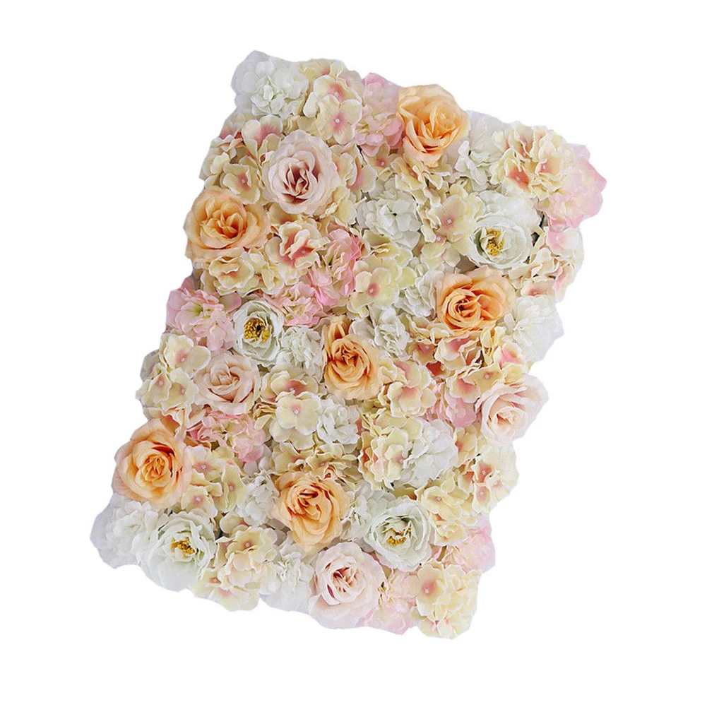 Искусственный цветок стеновые панели свадебные украшения Место фон цветочный декор крем гортензия искусственный цветок Роза
