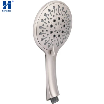 

Hongdec High Pressure 5 Inch Multi Function Spa Massage Hand Held Shower Head Brushed Nickel