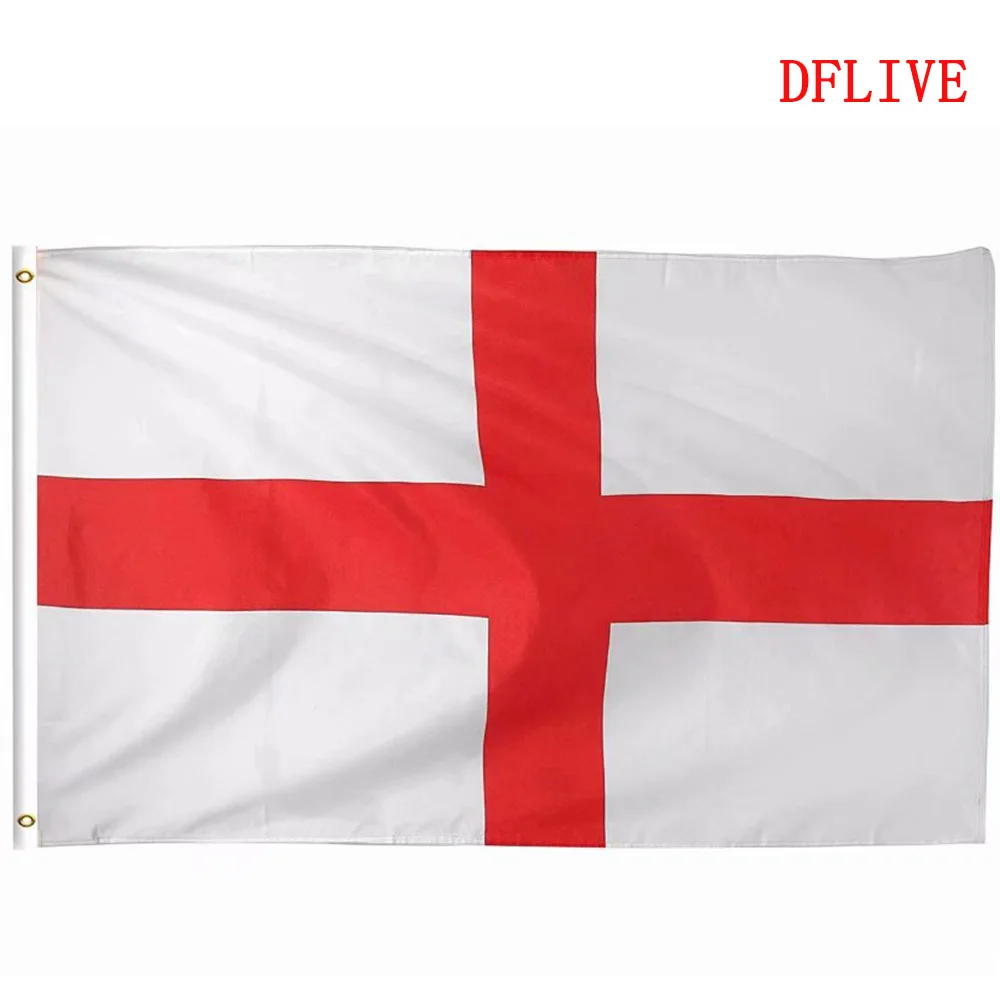 

DFLIVE England Country Flag 3x5 FT Printed Polyester Fly 90x150 CM English UTC National Banner