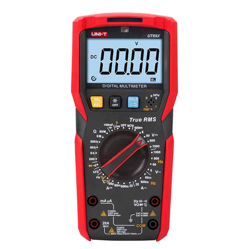 Beste Originele UT890D UT89X UT89XD True Rms Digitale Multimeter Hoge Stroom Ncv Condensator Triode Temperatuur  frequentie Weerstand Test