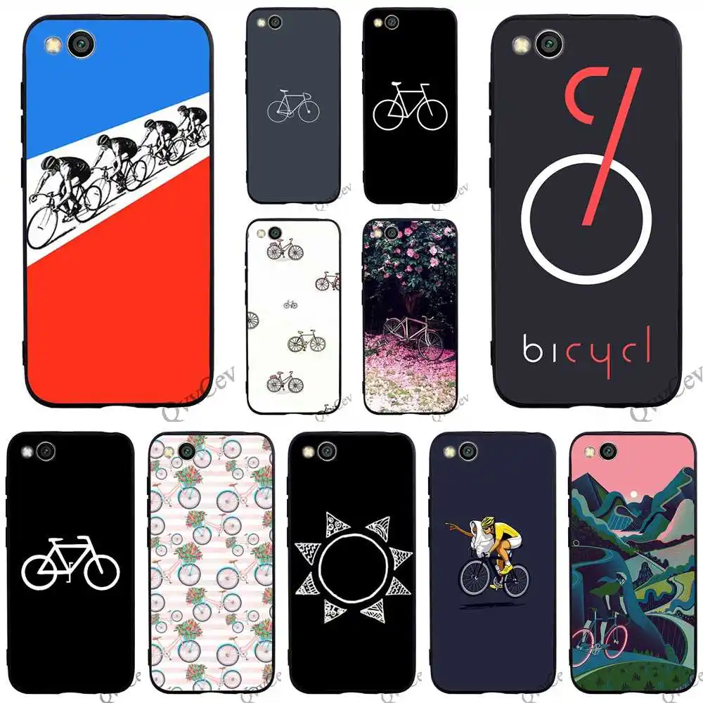 

Fashion Bicycle Style Phone Case for Redmi Note 7 Cover 4X A2 A1 4A Plus 5A Prime 6A 6 5 Pro for Xiaomi Mi 9se 9 8 Lite Silicone