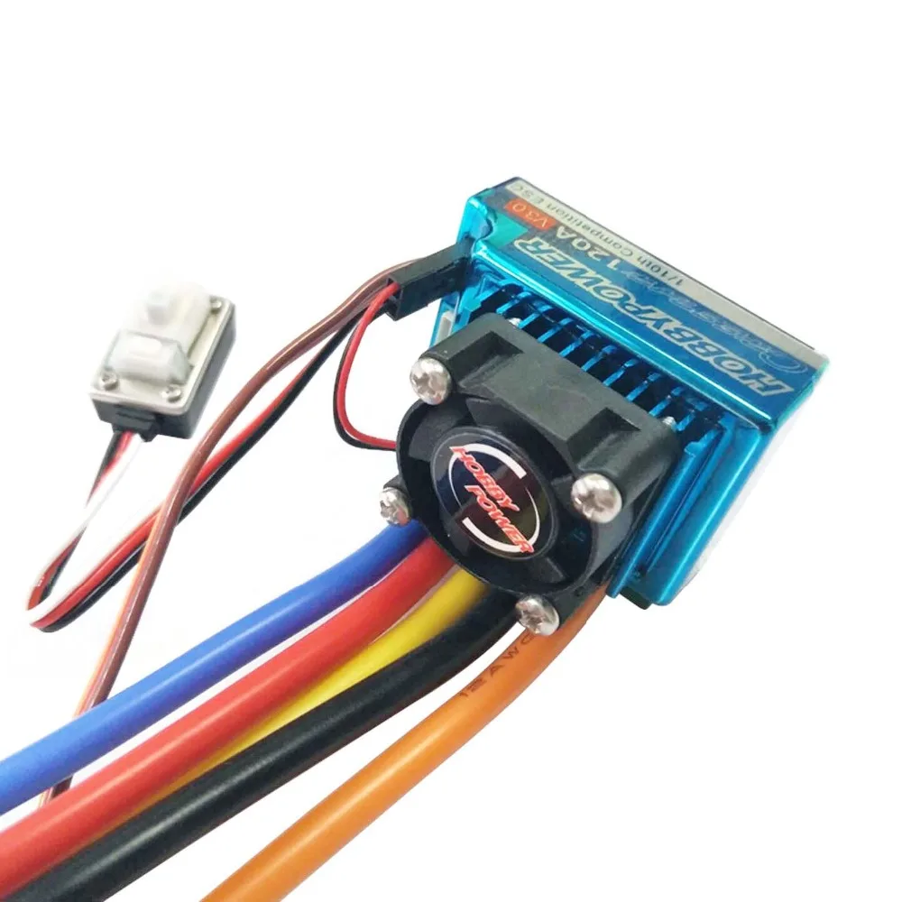 HP 120A V3.0 Sensored Brushless ESC 2-3S 6V//7.4V 5A for 1//8 1//10 RC Sport Cars