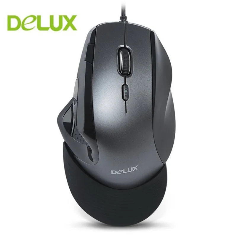 

Delux M910 Wired vertical mouse Ergonomic Wireless Computer Gaming Mouse Protecting wrist Right Hand Mice For PC Laptop