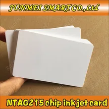 200 шт Тип 2 RFID tag215 NFC для струйной печати ПВХ карты