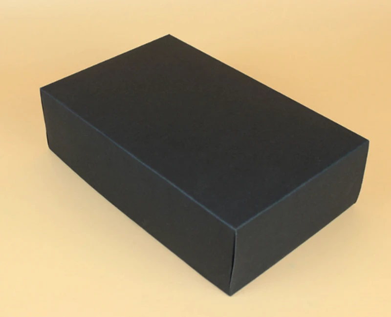 

50pcs 28*18*8cm Black White Paper Gift Box Big Gift Kraft Cardboard Box ForHoliday decoration storage T-shirt Shoes Underwear