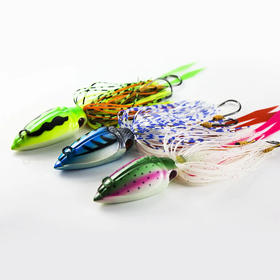 3pcs/lot, 90g RJ004 Japanese style Salty rubber jigs, Madai Jig Lure