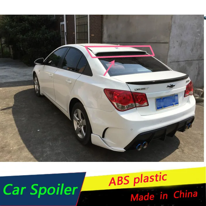 

For Chevrolet Cruze Spoiler Car Trunk Glass Top Wing Spoiler For 2009-2014 Cruze Roof Spoiler ABS Material Rear Wing Primer
