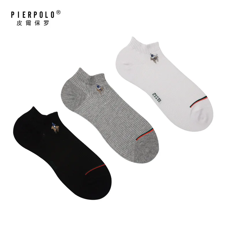 Носки PIER POLO мужские короткие брендовые невидимые сетчатые до щиколотки