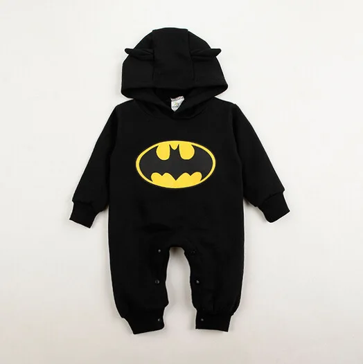Комплект одежды для маленьких мальчиков 3, 9, 24 месяцев; хлопковый костюм с Бэтменом для младенцев; комбинезон; комплекты одежды на весну
