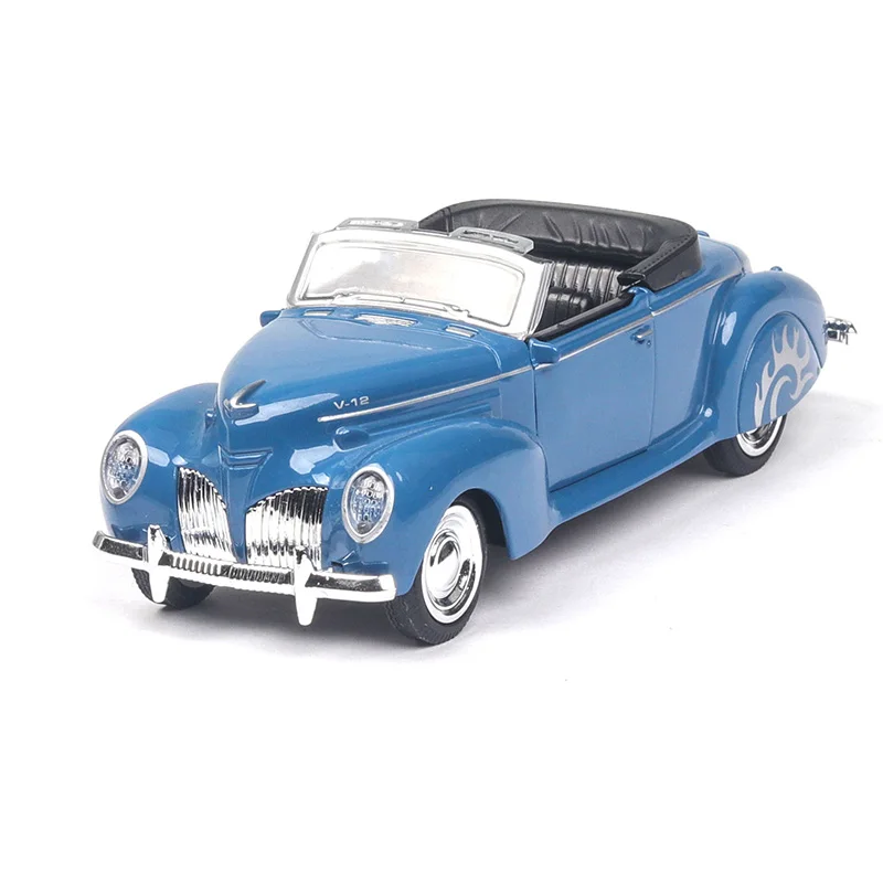 Модель Lincoln Classic Diecasts 1/36, автомобильный светильник Matel, игрушки из звукового сплава для детей, подарки для детей и мальчиков - Цвет: Синий