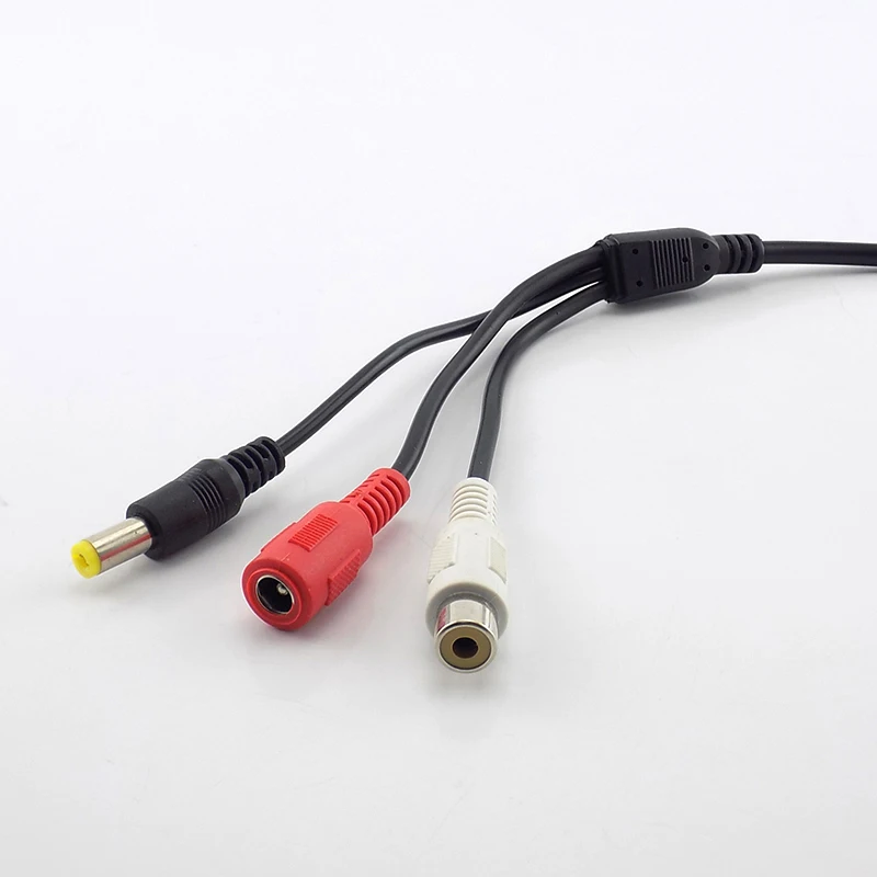 Звук мониторы Аудио Пикап DC 12 В мини усилитель звука микрофон RCA мощность кабель для видеонаблюдения камера системы безопасности цифровой