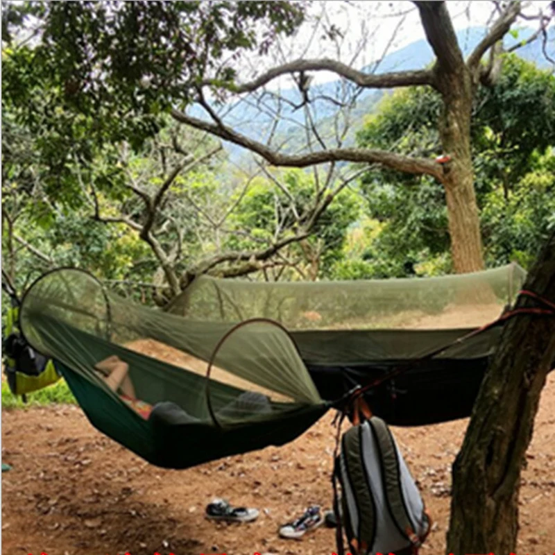 800G Ultralight Portable Folding Outdoor Camping Hammock Tent With