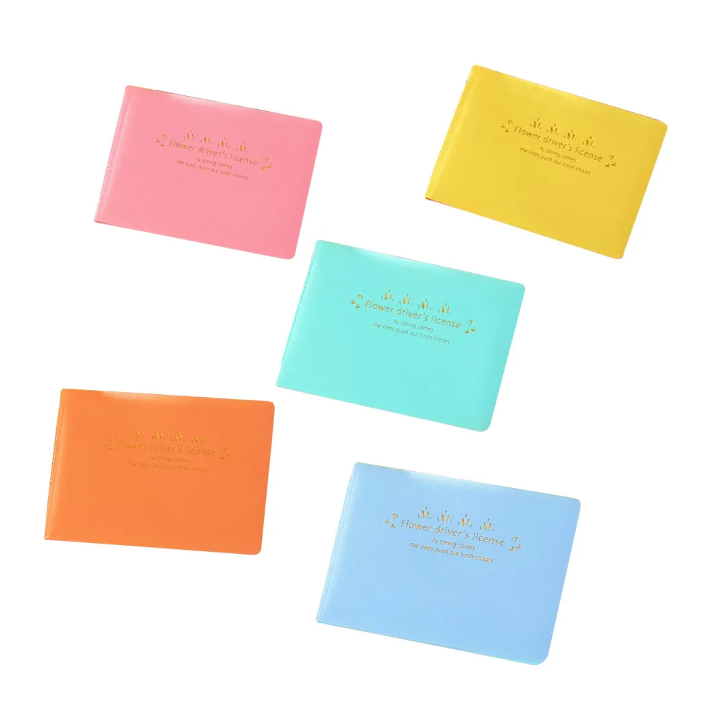 Macaron Color Business Card Holder PU Card Sleeves for driver license, social security card, medicare card, Credit card