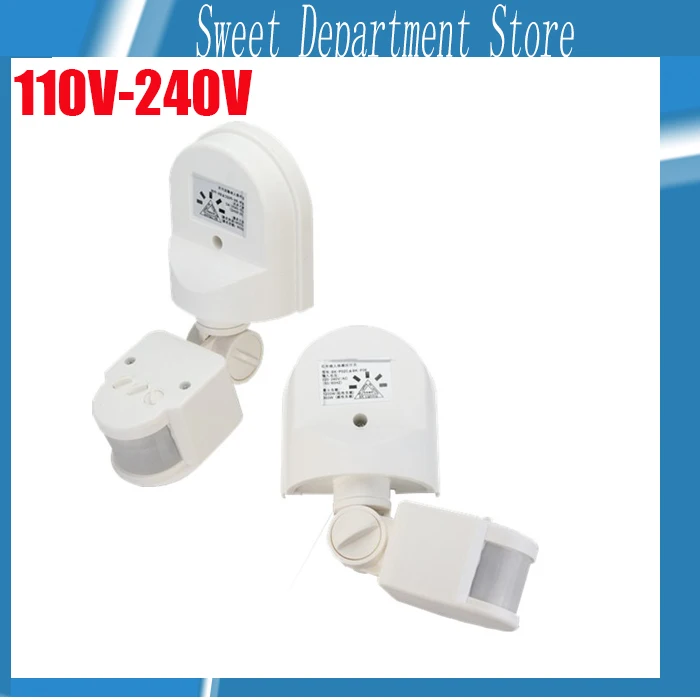 

High Sensitive 160degree Motion Sensor 110 -240V/AC Infrared Motion Sensor Switch PIR Detector Wall Mount Outdoor Light Lamp