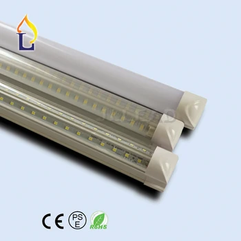 

25 Pack T8 V-shape integrated Led Tube light 40W 48W 60W 4ft 5ft 6ft 8ft v shape integrated bulb with clear lens frosty lens