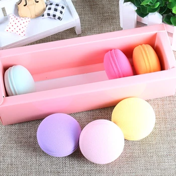

6pcs Macaron Makeup Sponge Puff Facial BB Cream Cosmetic Puff Smooth Foundation Make Up Puff Beauty Tools With Box
