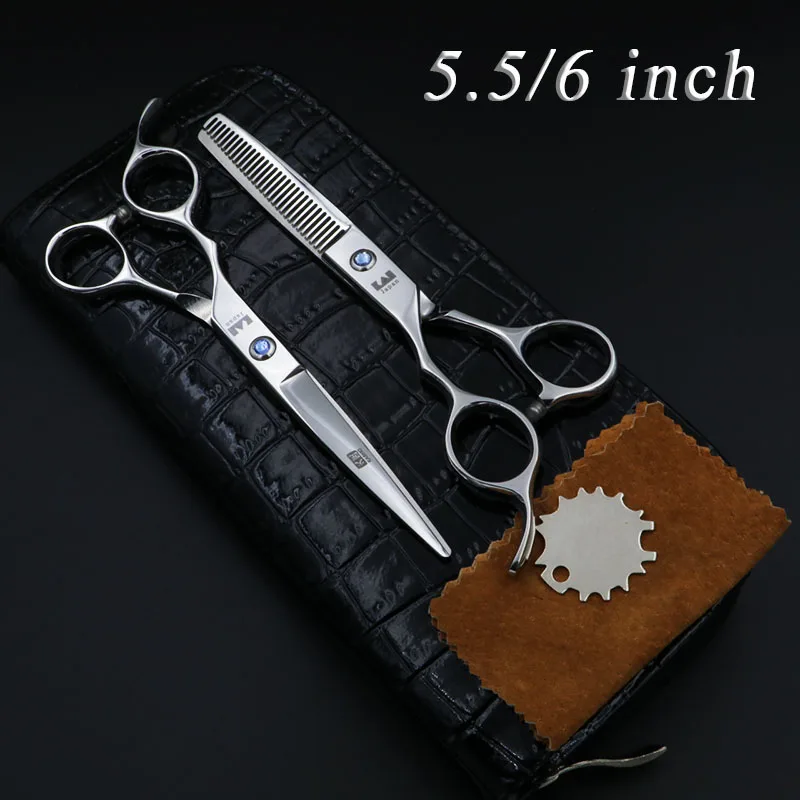 

5.5/6 Inch KASHO Left Handed Scissors Professional Hairdressing Scissors Sets Cutting and Thinning Barber Shears High quality