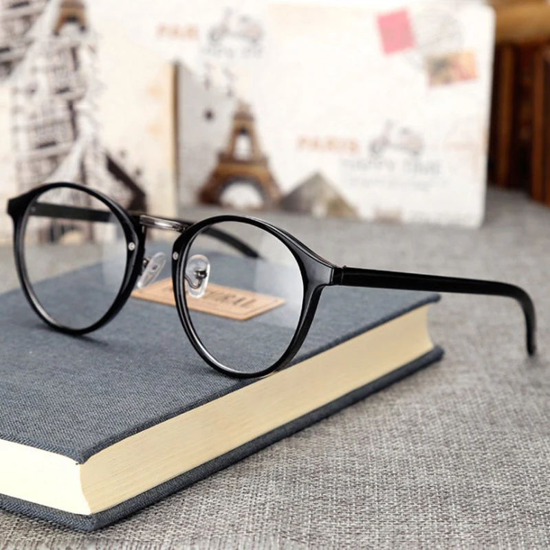 SO&ampEI Retro Round Women Glasses Frame Anti-Blu-ray Clear Lens Eyewear Eye Protection Men Optical Eyeglasses | Аксессуары для