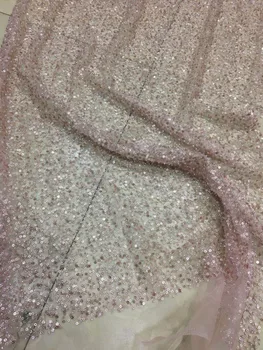 

Graceful French tulle embroidery lace fabric African net lace J-1116123 for wedding dress
