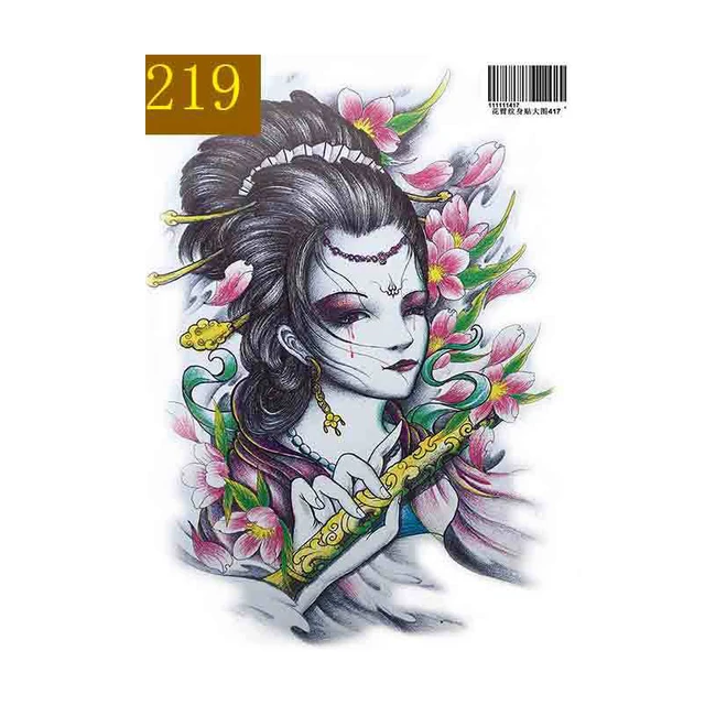 manzilin 20 pcs/lot beauté fille dessin tatouage temporaire Étanche