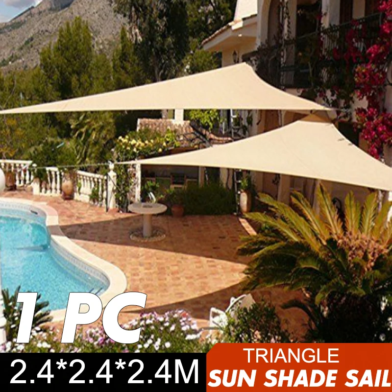2 4x2 4m Triangle Sun Shade Sail Canopy Patio Garden Awning Uv 2 4x2 4m Triangle Sun Shade Sail